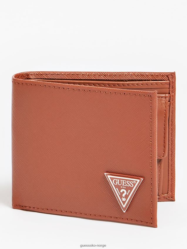 Guess certosa saffiano lommebok brun brun unisex F0LJ80273