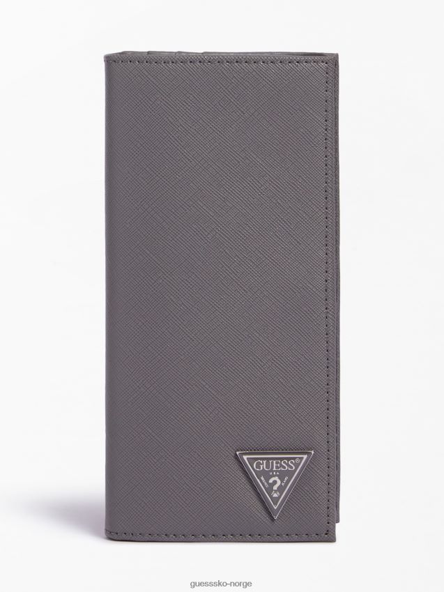 Guess certosa saffiano lommebok grå grå unisex F0LJ80441