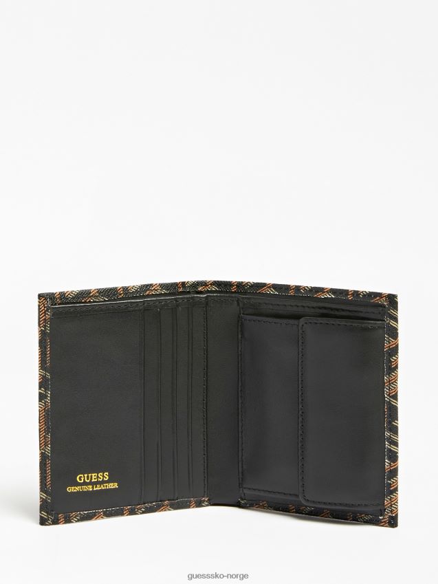 Guess ederlo g cube logo lommebok svart svart unisex F0LJ80928