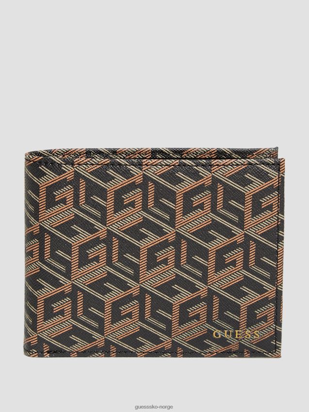 Guess ederlo lommebok med myntlomme sort svart unisex F0LJ8010881