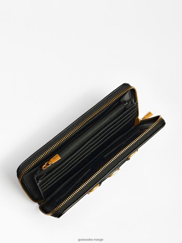 Guess grå izzy 4g logo maxi lommebok grå unisex F0LJ802614