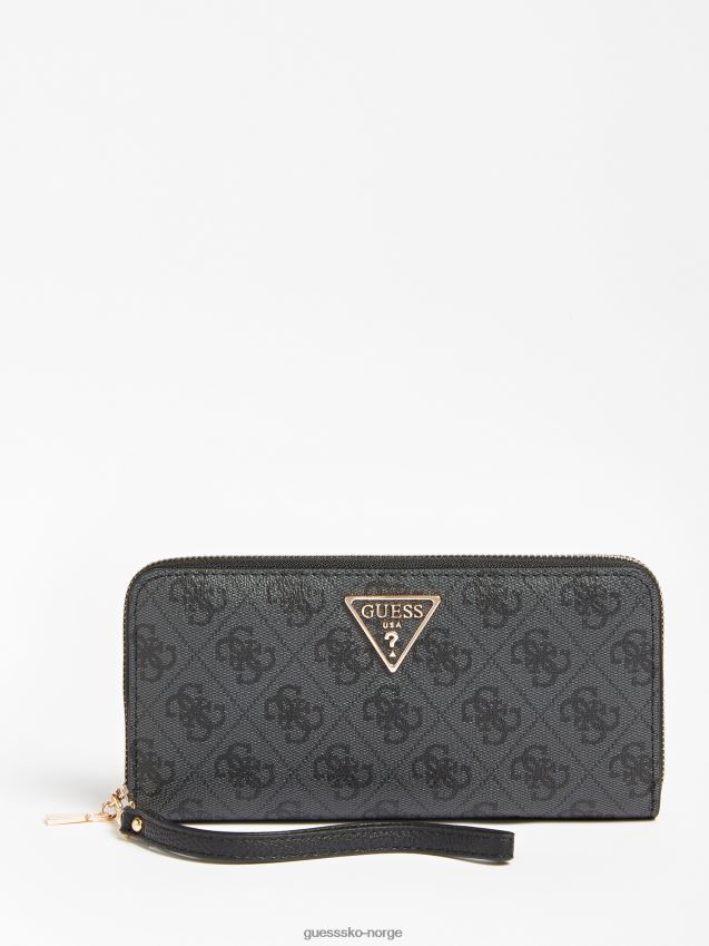 Guess grå laurbær maxi lommebok grå unisex F0LJ804320