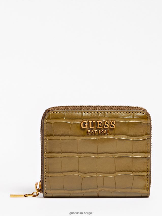 Guess grønn minilommebok med laurbær-kroc-trykk grønn unisex F0LJ804037