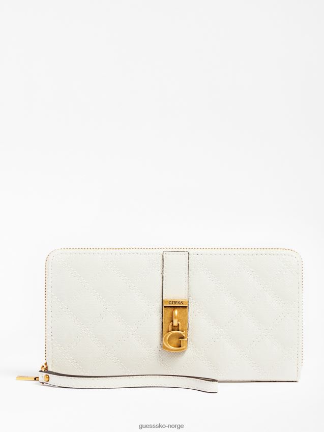 Guess hvit gaia 4g logo lommebok hvit unisex F0LJ804123