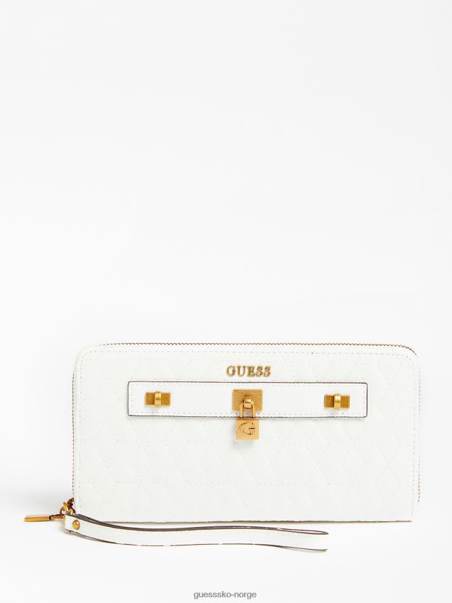 Guess isidora vattert lommebok hvit hvit unisex F0LJ804084