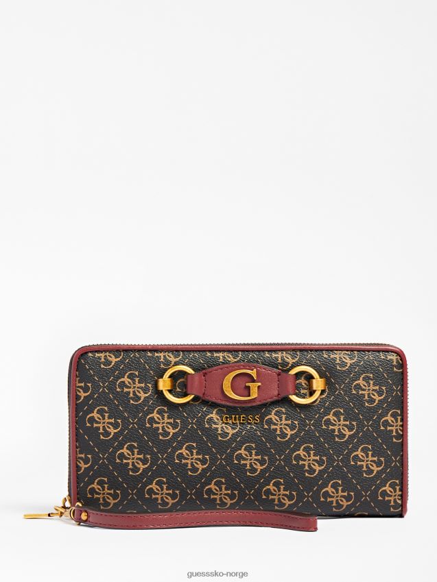 Guess izzy maxi lommebok svart svart unisex F0LJ803973