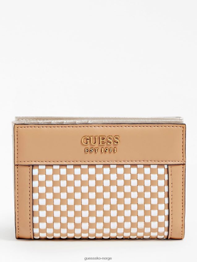 Guess katey vevd lommebok multi beige multi beige unisex F0LJ804066