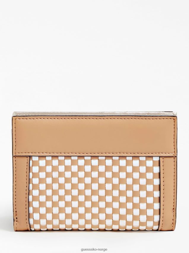 Guess katey vevd lommebok multi beige multi beige unisex F0LJ804066