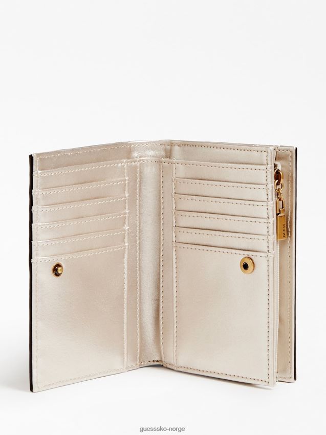 Guess katey vevd lommebok multi beige multi beige unisex F0LJ804066