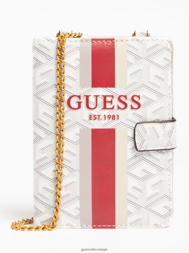 Guess krem vikky g cube logo lommebok krem unisex F0LJ804195