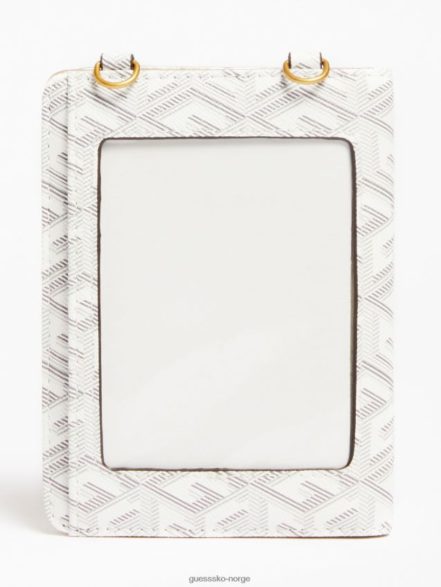 Guess krem vikky g cube logo lommebok krem unisex F0LJ804195