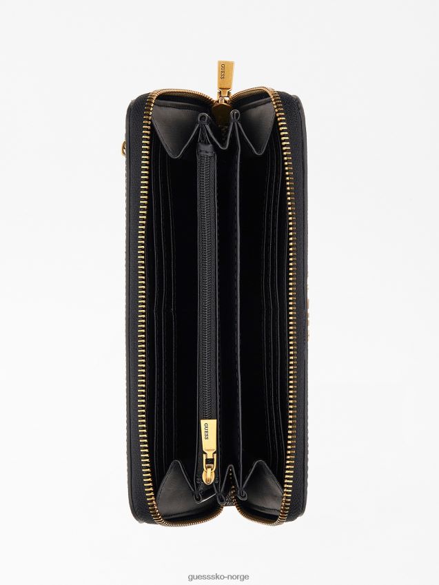 Guess laurel g cube logo maxi lommebok grå multi grå multi unisex F0LJ804457