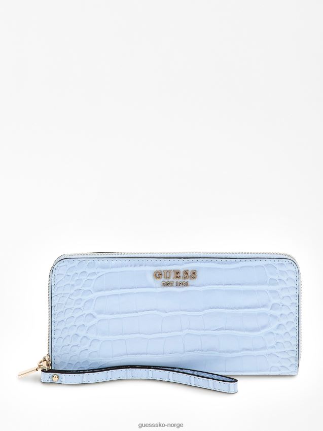 Guess laurel maxi lommebok lyseblå lyse blå unisex F0LJ804484