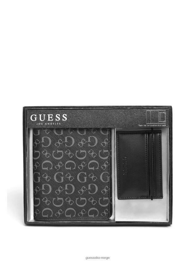 Guess logo passetui gavesett svart svart unisex F0LJ808772