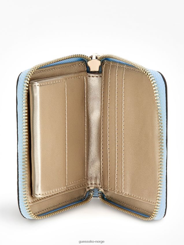 Guess lyseblå laurbær mini lommebok lyse blå unisex F0LJ804623