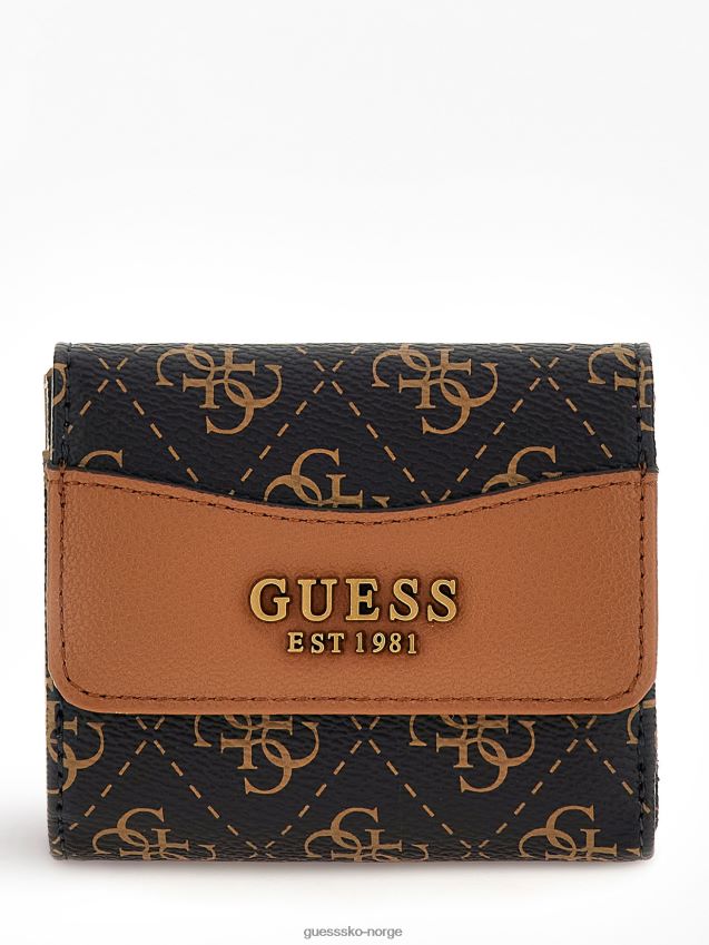 Guess nell 4g logo mini lommebok brun brun unisex F0LJ804513