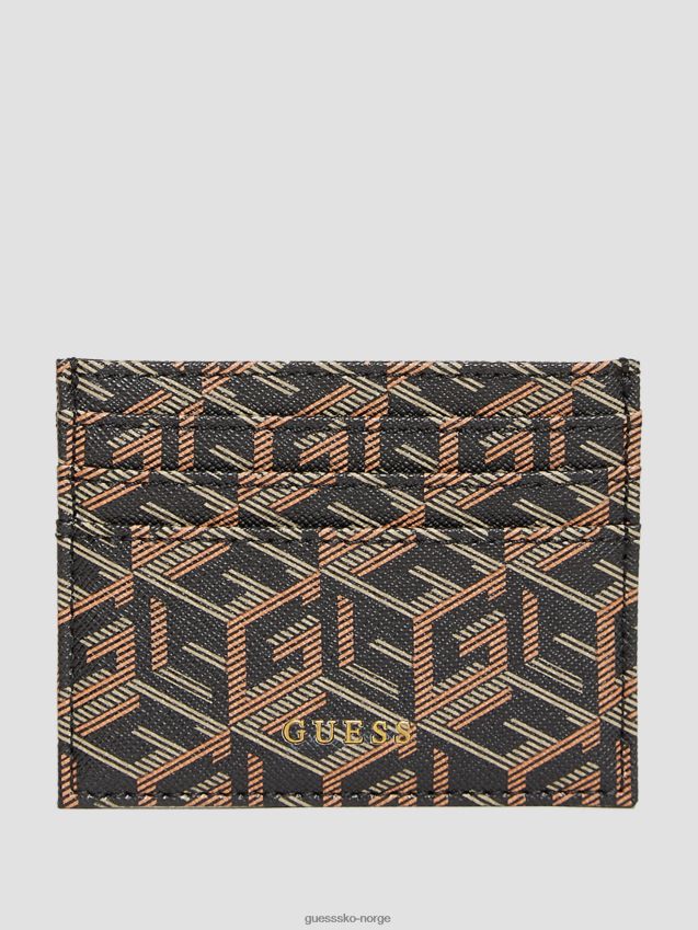 Guess svart ederlo kortveske svart unisex F0LJ8011066