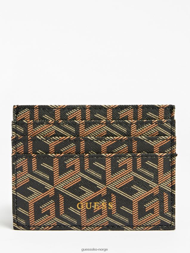 Guess svart ederlo kortveske svart unisex F0LJ80675