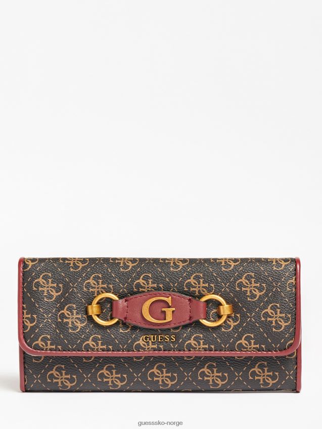 Guess svart izzy maxi lommebok svart unisex F0LJ804059