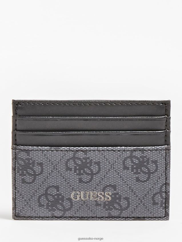 Guess svart vezzola 4g-logo kredittkortveske svart unisex F0LJ80526
