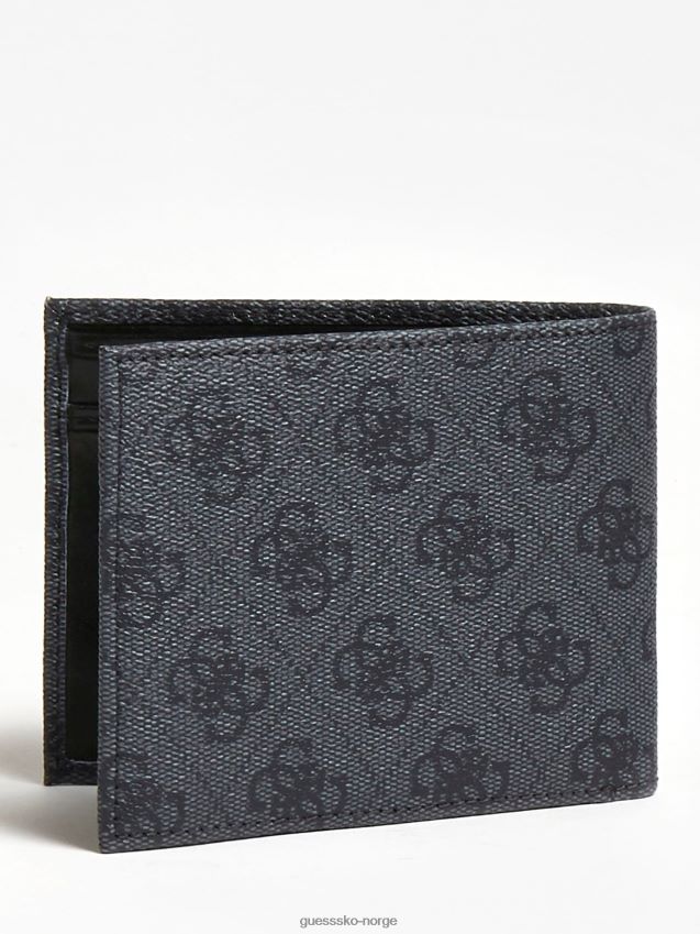 Guess svart vezzola smart 4g logo lommebok svart unisex F0LJ80592