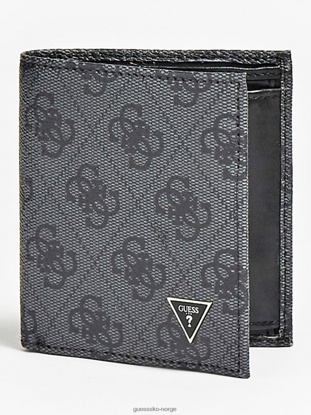 Guess svart vezzola smart 4g logo lommebok svart unisex F0LJ80650