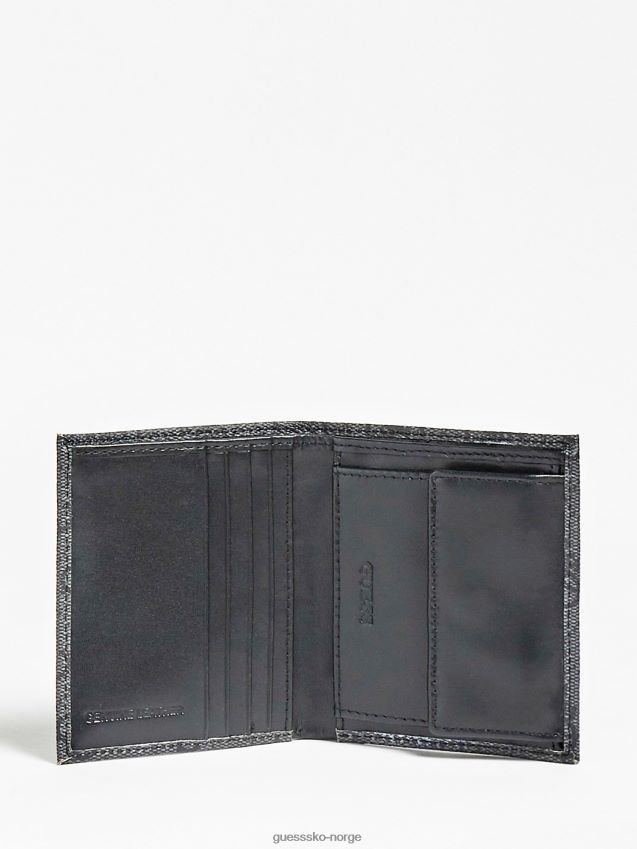 Guess svart vezzola smart 4g logo lommebok svart unisex F0LJ80650