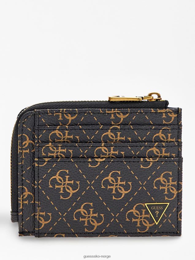 Guess vezzola 4g logo kredittkortholder brun brun unisex F0LJ801001