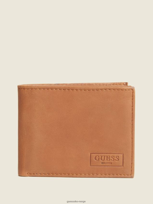 Guess west passport case cognac konjakk unisex F0LJ8011139