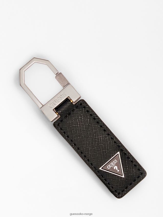 Guess certosa saffiano nøkkelring svart svart unisex F0LJ801629