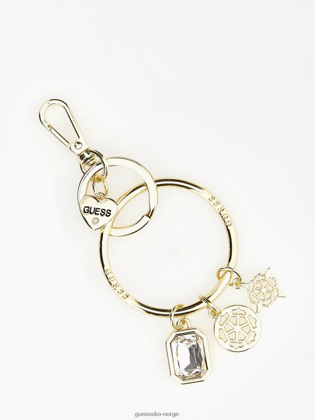 Guess hvit 4g logo nøkkelring hvit unisex F0LJ804592