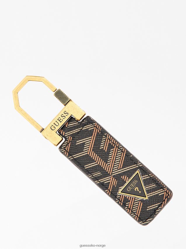 Guess sort ederlo g cube logo nøkkelring svart unisex F0LJ801604