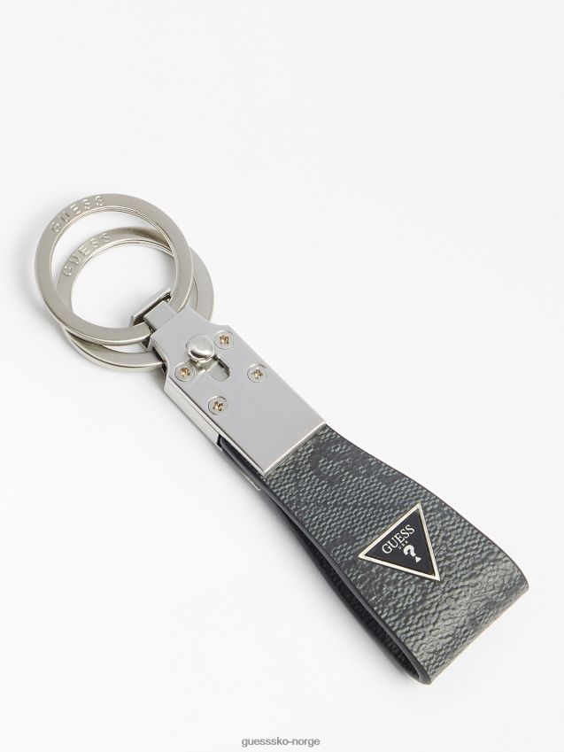 Guess svart vezzola 4g logo nøkkelring svart unisex F0LJ80265