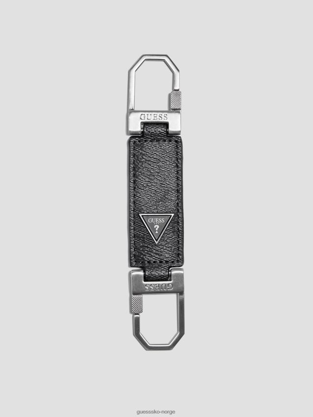 Guess svart vezzola smart dobbel nøkkelring svart unisex F0LJ8010876