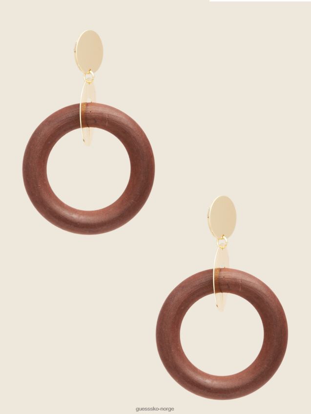 Guess 14k gullbelagt og tre statement ørering gull gull unisex F0LJ8010233