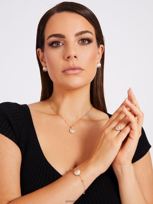 Guess 4g logo boule\' øredobber gull gull unisex F0LJ804015