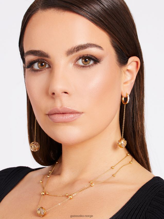 Guess 4g logo boule\' øredobber multi gull multi gull unisex F0LJ802742