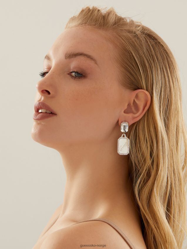 Guess crystal tag\' øredobber sølv sølv unisex F0LJ805781