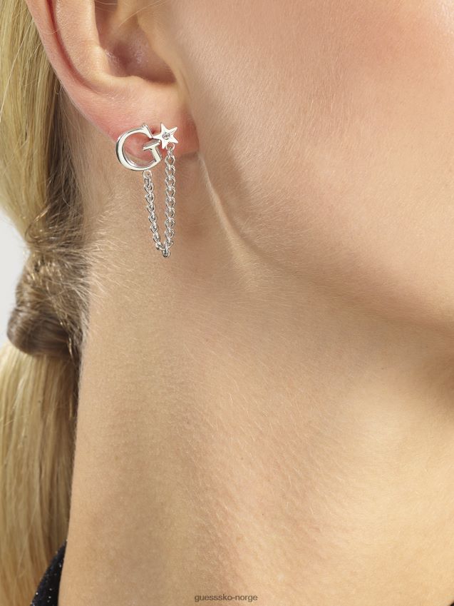 Guess en-stjerne-er-født-øredobber sølv sølv unisex F0LJ804072
