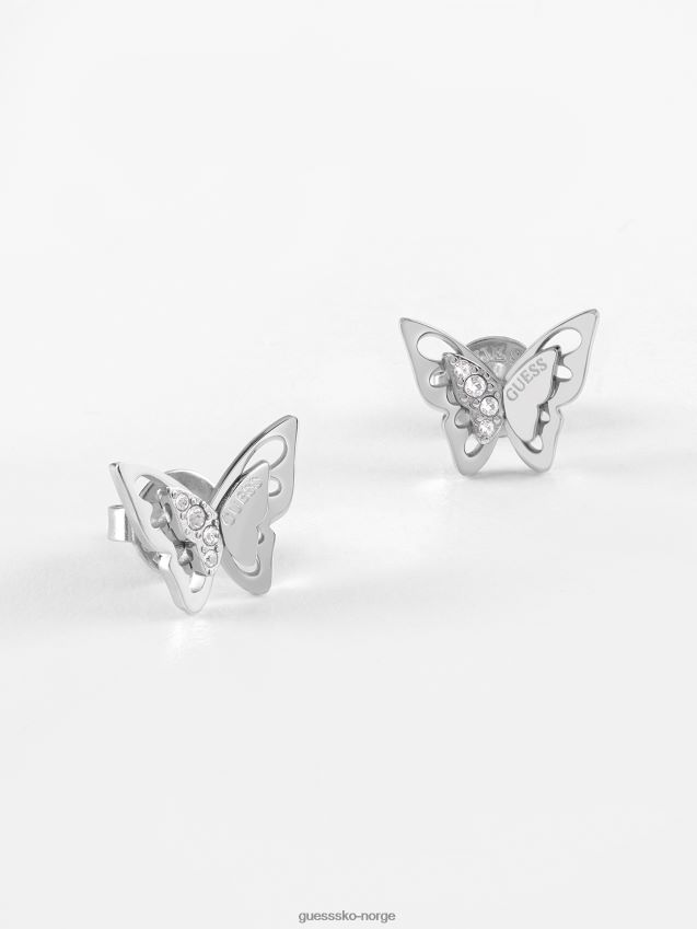 Guess fly-away-øredobber i sølv sølv unisex F0LJ804268