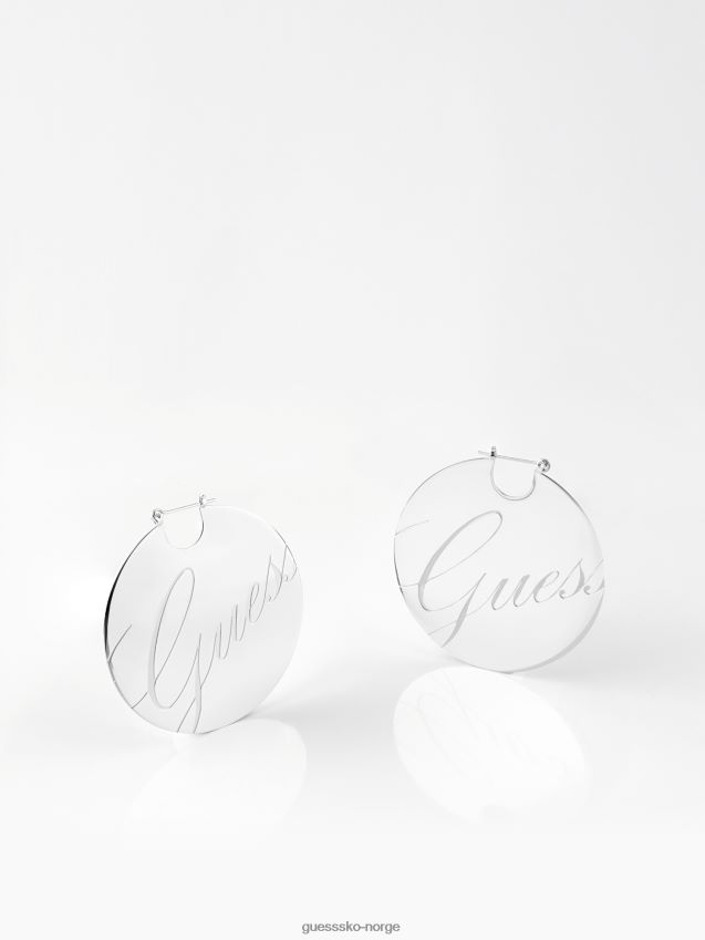 Guess flytende øredobber i sølv sølv unisex F0LJ806186