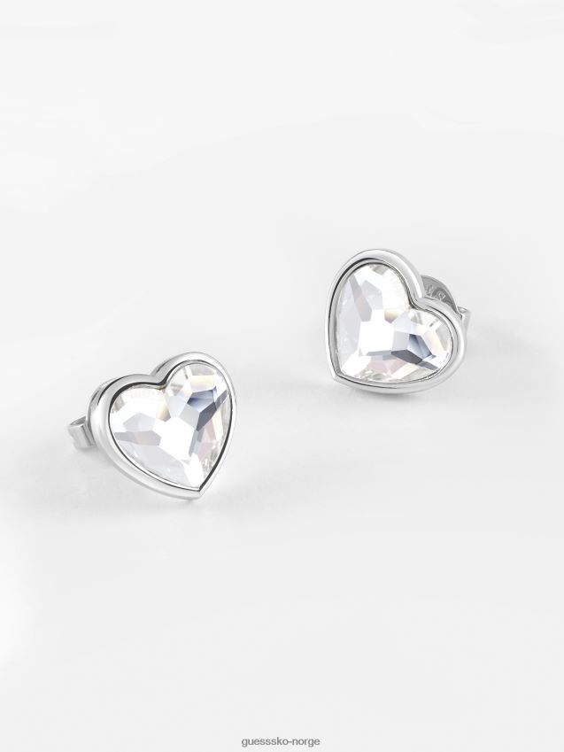 Guess fra-gjett-med-kjærlighet-øreringer sølv sølv unisex F0LJ804716