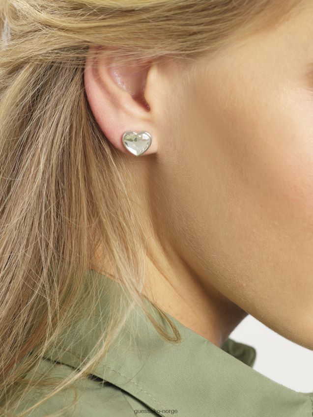 Guess fra-gjett-med-kjærlighet-øreringer sølv sølv unisex F0LJ804716