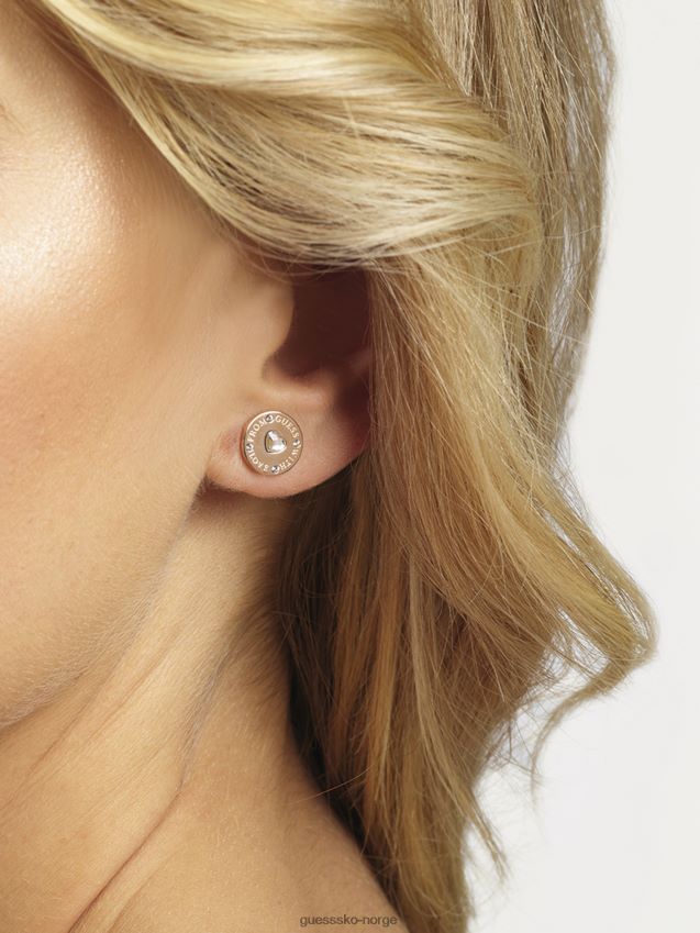 Guess fra-gjett-med-kjærlighet-rosa gull øredobber Rose gull unisex F0LJ804275
