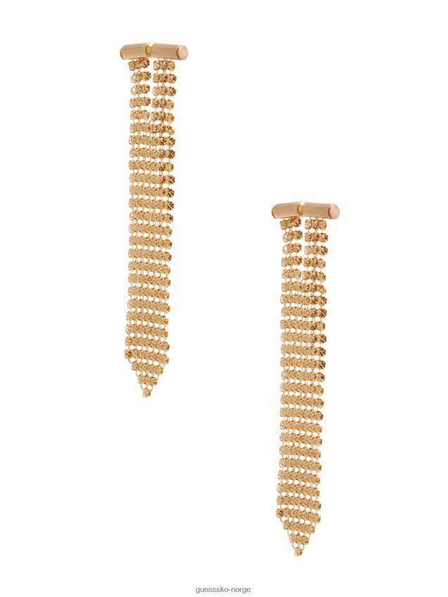 Guess gull 14 karat gullbelagt ringbrynjeørering gull unisex F0LJ8010236