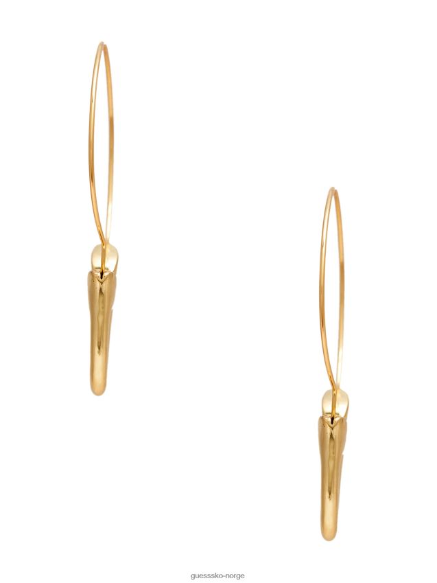 Guess gull 14k gullbelagte krokørring gull unisex F0LJ8010234