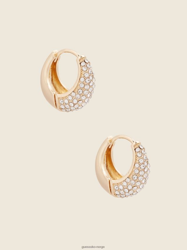 Guess gull-tone steiner huggie hoop øredobber gull gull unisex F0LJ8010208