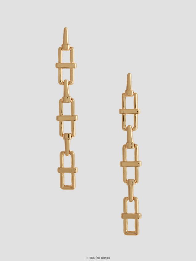 Guess gullfargede lineære øredobber gull unisex F0LJ8010070