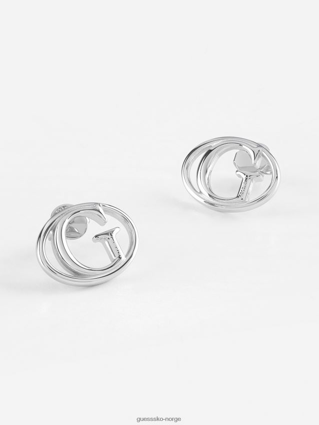 Guess ikoniske øredobber sølv unisex F0LJ804136