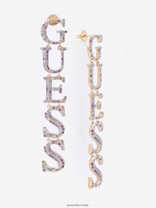 Guess multi gull krystall-harmoni-øreringer multi gull unisex F0LJ804346